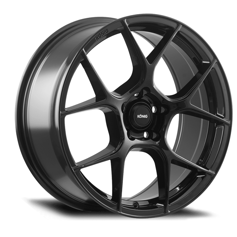 Konig Diverge 20X8.5 5X114.3 ET32 Gloss Black Flow Formed