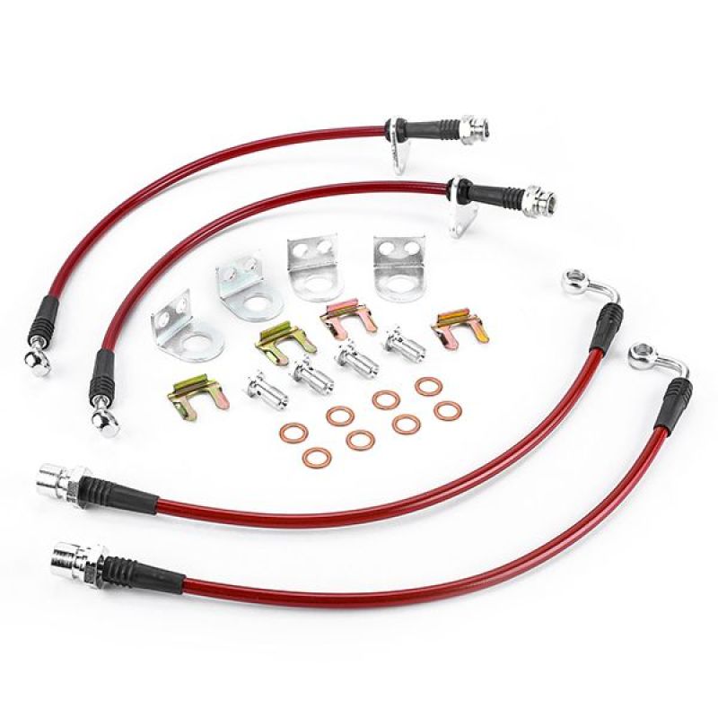 Power Stop 08-17 Buick Enclave Front & Rear SS Braided Brake Hose Kit