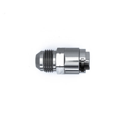 DeatschWerks 8AN Male Flare to 5/16in Female EFI Quick Connect Adapter - Anodized Matte Black