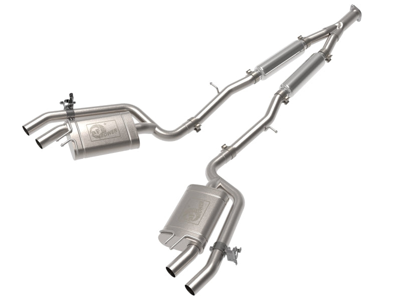 aFe 22-23 Kia Stinger L4-2.0L Gemini XV 3in to Dual 2-1/2in Cat-Back Exhaust System w/ Cut-Out