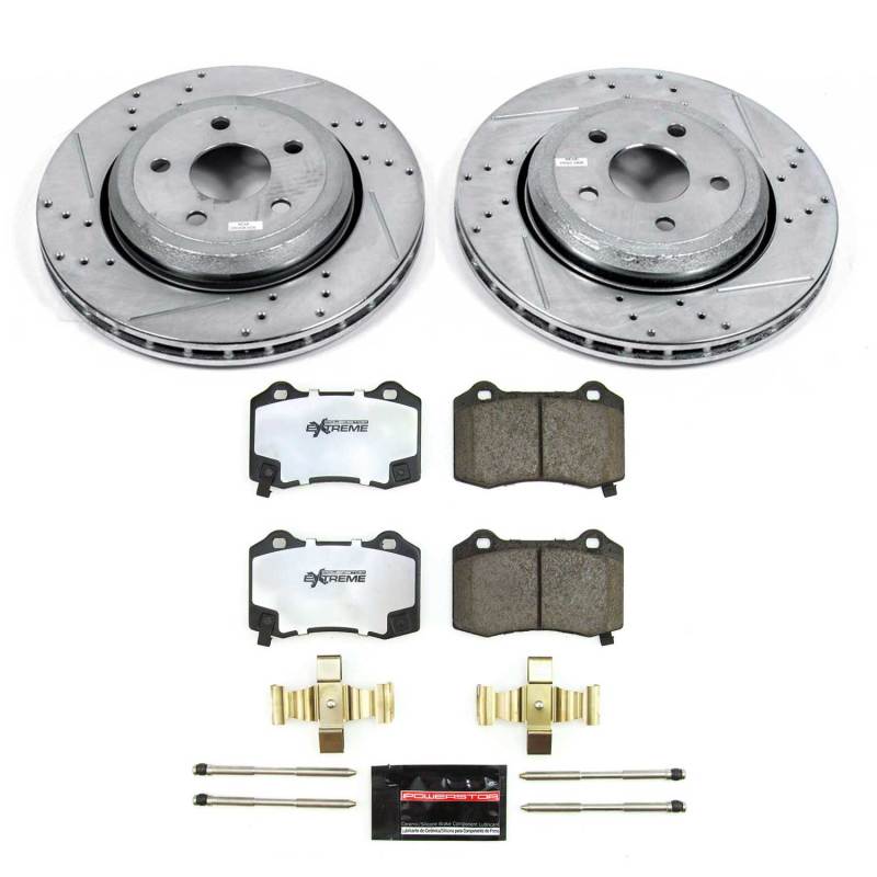 Power Stop 18-21 Jeep Grand Cherokee Rear Z36 Truck & Tow Brake Kit