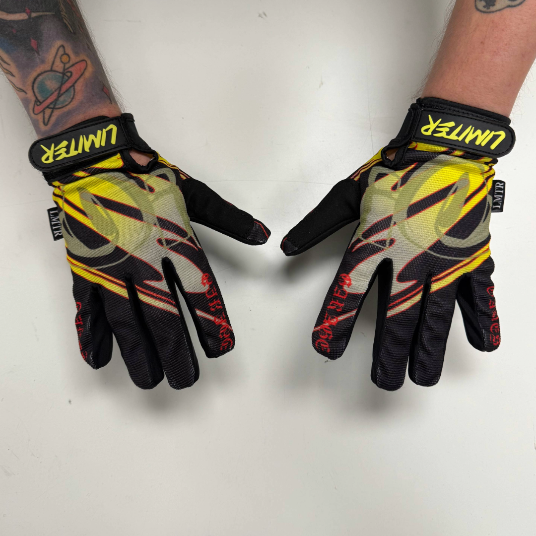 OAKES X LIMITER SHOP GLOVES (Black/Yellow)