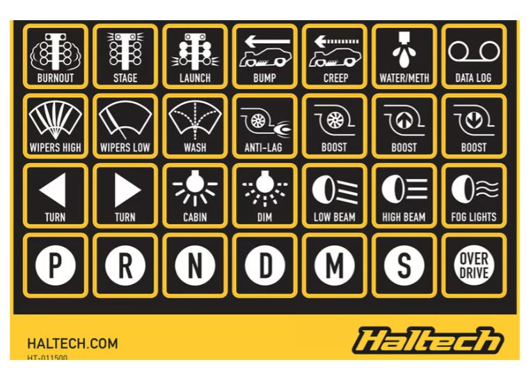 Haltech Key Ring Haltech CAN Keypad Label Set – ShopJimmyO