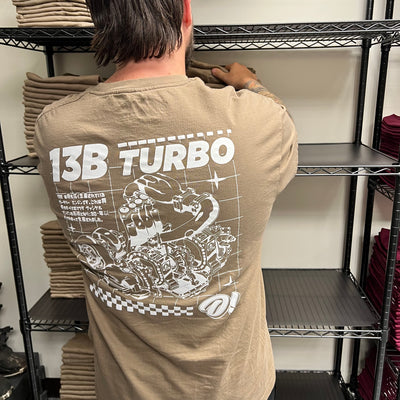 Turbo Rotary Tee -Brown