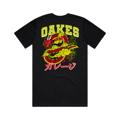 Oakes Dragon Tee - Red / Green