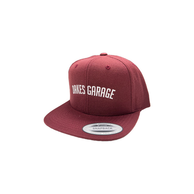 Oakes Garage - Snapback - Maroon