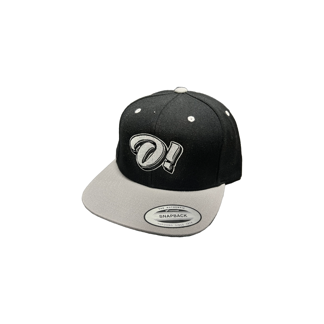 O! Snap Back - Black w/Silver