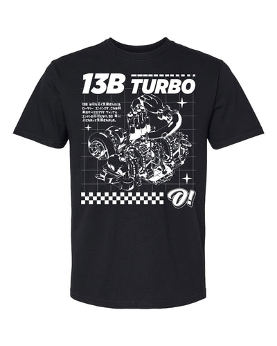 Turbo Rotary Tee - Black