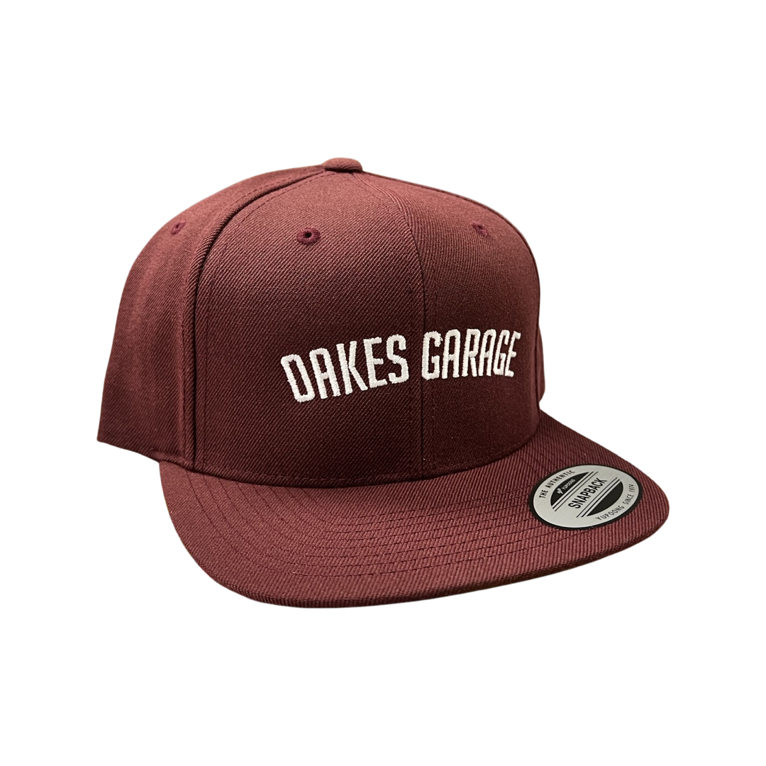 Oakes Garage - Snapback - Maroon