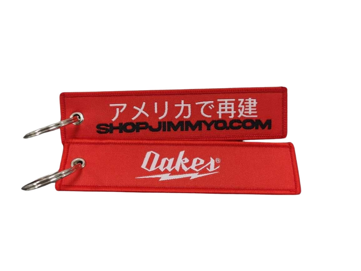 Oakes Garage Jet Tag - Red