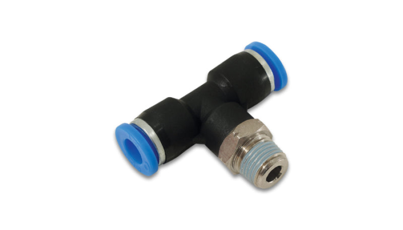 Vibrant Male Tee 1-Touch Fitting for 1/4in OD Tube (1/8in NPT)