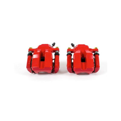 Power Stop 06-12 Toyota RAV4 Rear Red Calipers w/Brackets - Pair