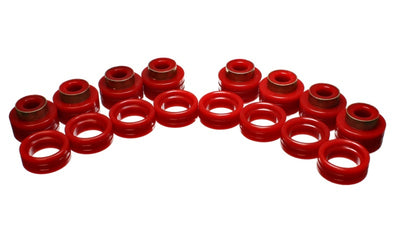 Energy Suspension 94-01 Dodge Ram 1500 2WD/4WD / 94-02 2500/3500 2WD/4WD Red Body (Cab) Mount Set
