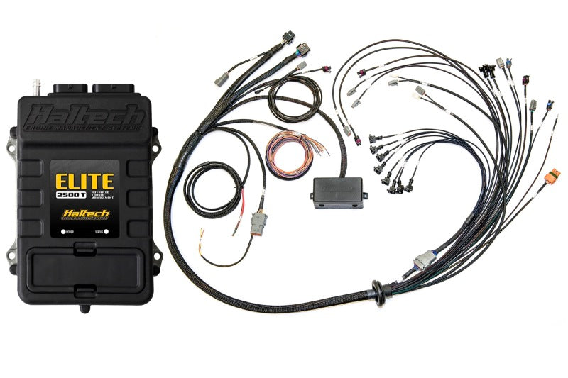 Haltech Elite 2500 Terminated Harness ECU Kit w/ EV1 Injector Connect/Late Cam Solenoid