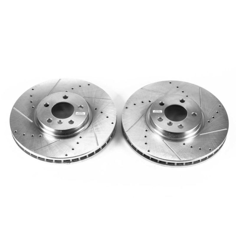 Power Stop 02-03 BMW X5 Front Evolution Drilled & Slotted Rotors - Pair