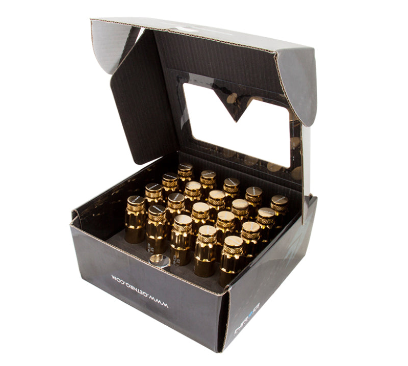 M12 X 1.5 Steel Lug Nut Set - Chrome Gold