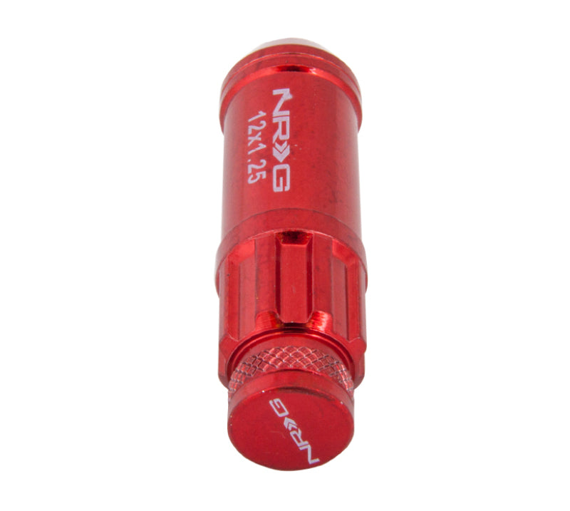 M12 X 1.25 Steel Lug Nut Set  - Red