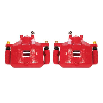 Power Stop 08-17 Mitsubishi Lancer Front Red Calipers w/Brackets - Pair