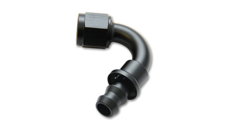 Vibrant Push-On 120 Degree Hose End Elbow Fitting - -4AN