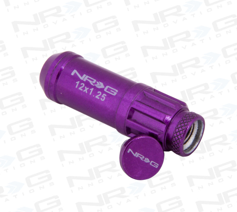 M12 X 1.25 Steel Lug Nut Set - Purple