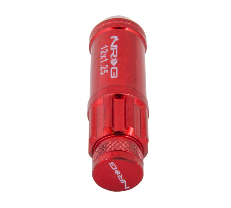 M12 X 1.25 Steel Lug Nut Set  - Red