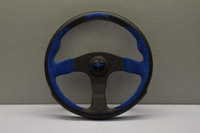 Special Order - Pole Position - Black Leather/Blue Suede ( 330mm & 350mm)