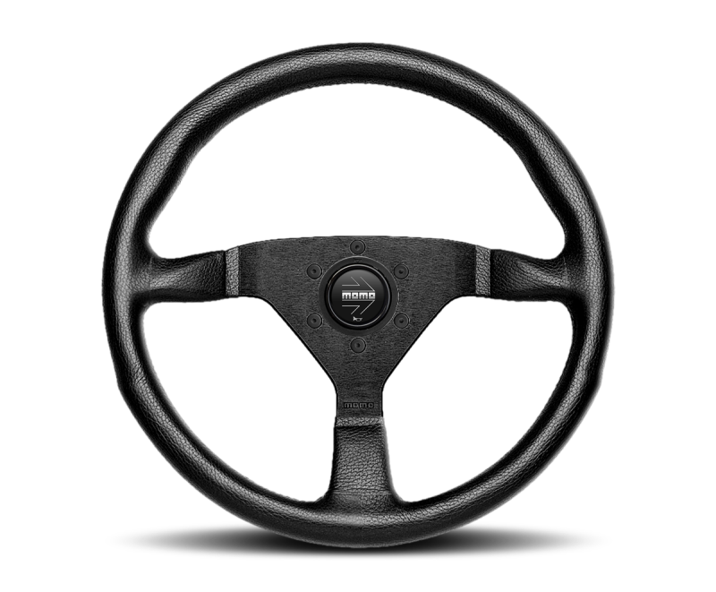 Montecarlo - 350 mm - Black Leather/Black Stitch/Black Spokes