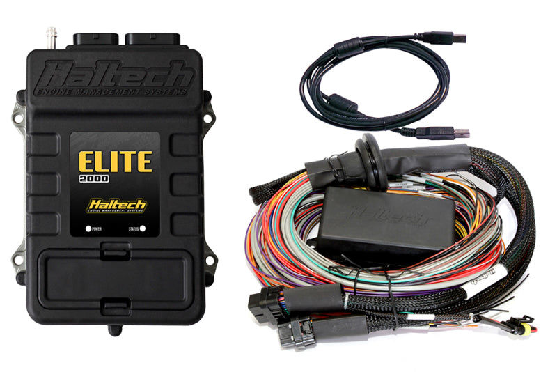 Haltech Elite 2000 16ft Premium Universal Wire-In Harness ECU Kit