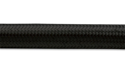 Vibrant -10 AN Black Nylon Braided Flex Hose (2 foot roll)