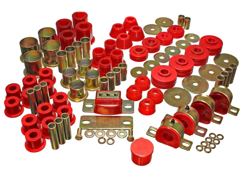 Energy Suspension 73-80 Chevrolet / GMC 2WD 1/2 Ton Pickup Red Hyper-flex Master Bushing Set