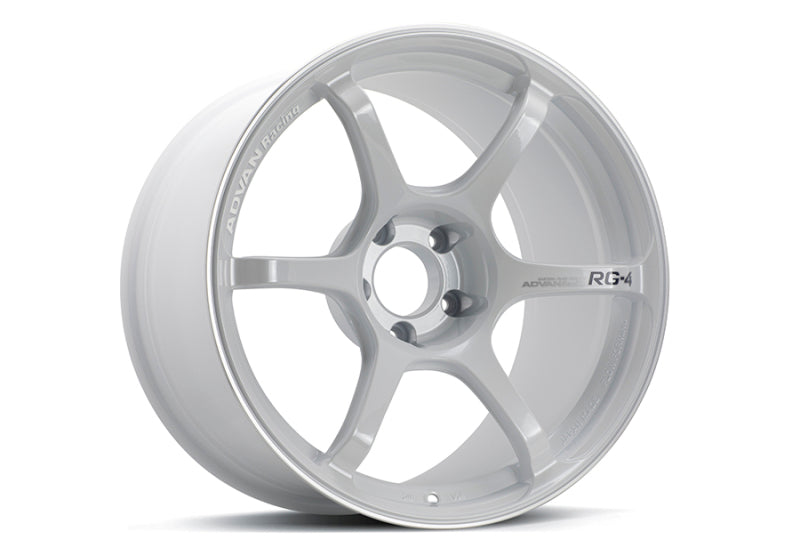 RG-4 / 18x7.5 / +47 / 5-114.3 / Racing White Metallic & Ring Wheel