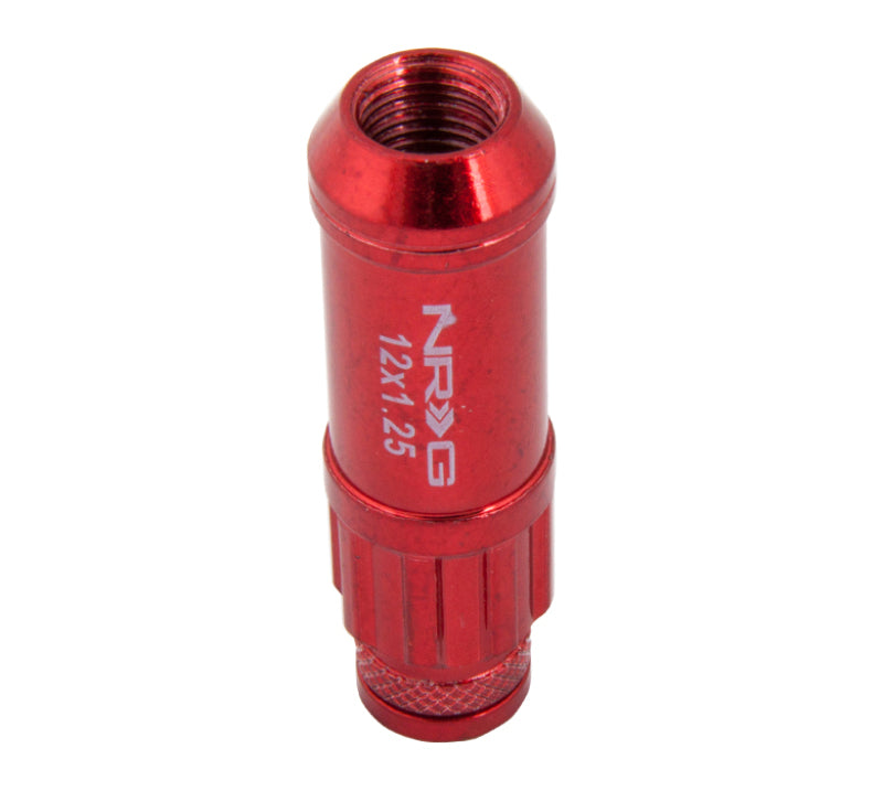 M12 X 1.25 Steel Lug Nut Set  - Red