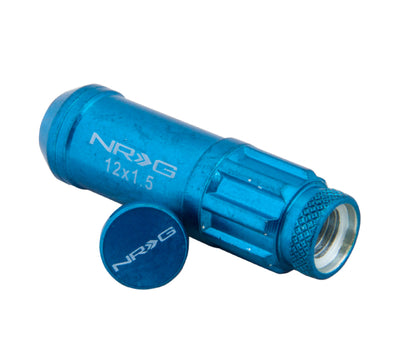 M12 X 1.5 Steel Lug Nut Set - Blue