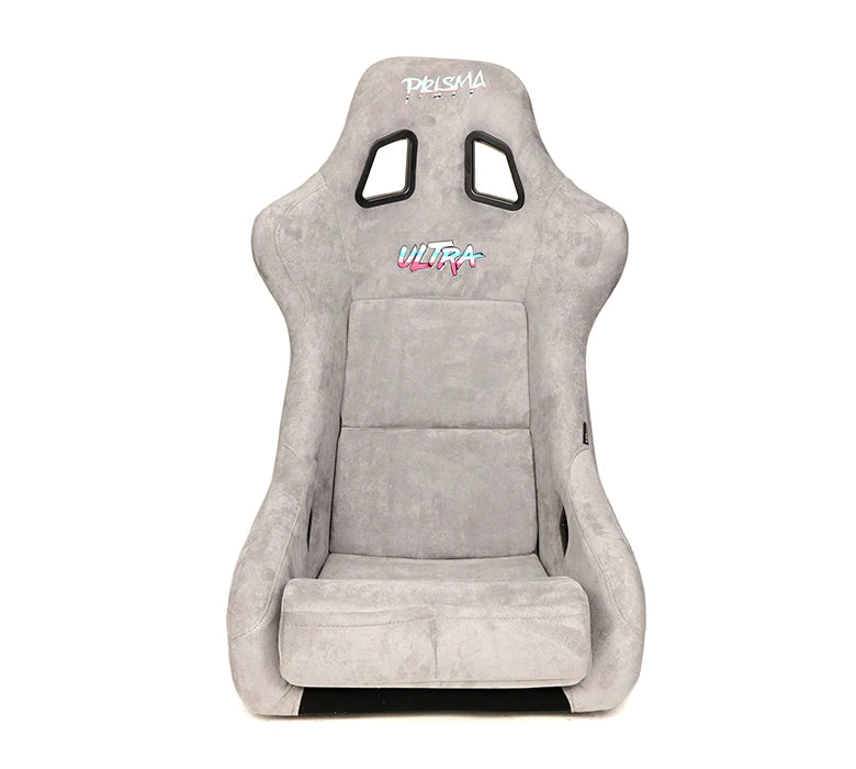 NRG FRP Bucket Seat ULTRA Edition - Large (Grey Alcantara/Pearlized Back)