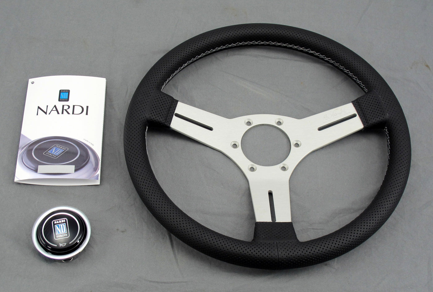 Special Order - Competition - Black Leather/anodized Spokes (330mm)