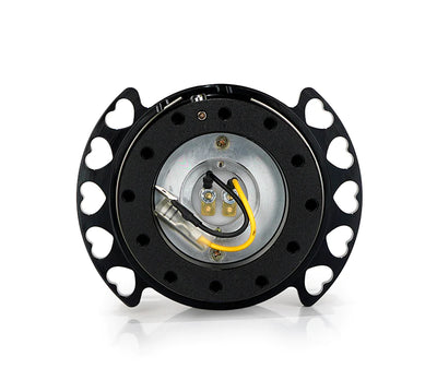 NRG Quick Release Kit - Black Body/ Black Heart Cutout Ring