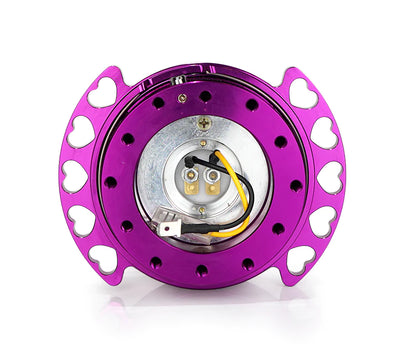 NRG Quick Release Kit - Purple Body/ Purple Heart Cutout Ring
