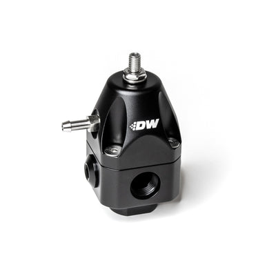 DeatschWerks DWR1000c Adjustable Fuel Pressure Regulator Dual 6AN Inlet and 6AN Outlet - Black