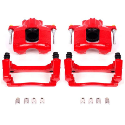 Power Stop 08-16 Chrysler Town & Country Front Red Calipers w/Brackets - Pair