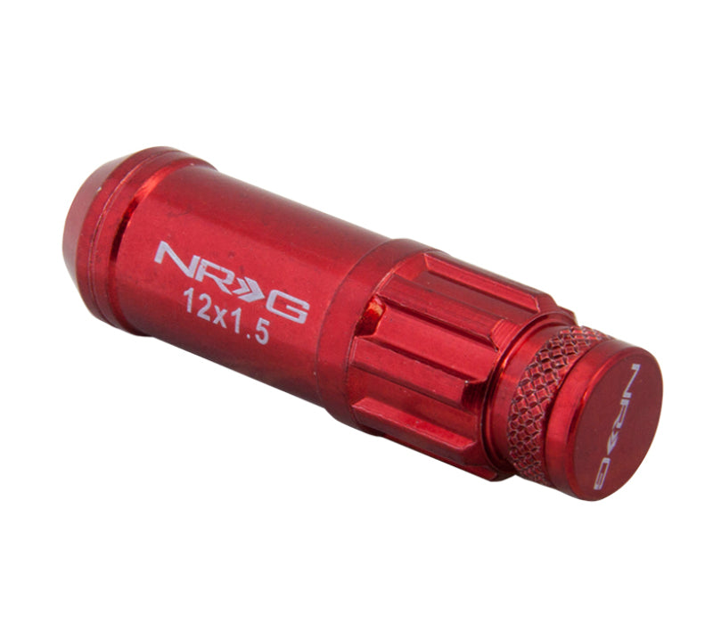 M12 X 1.5 Steel Lug Nut Set - Red