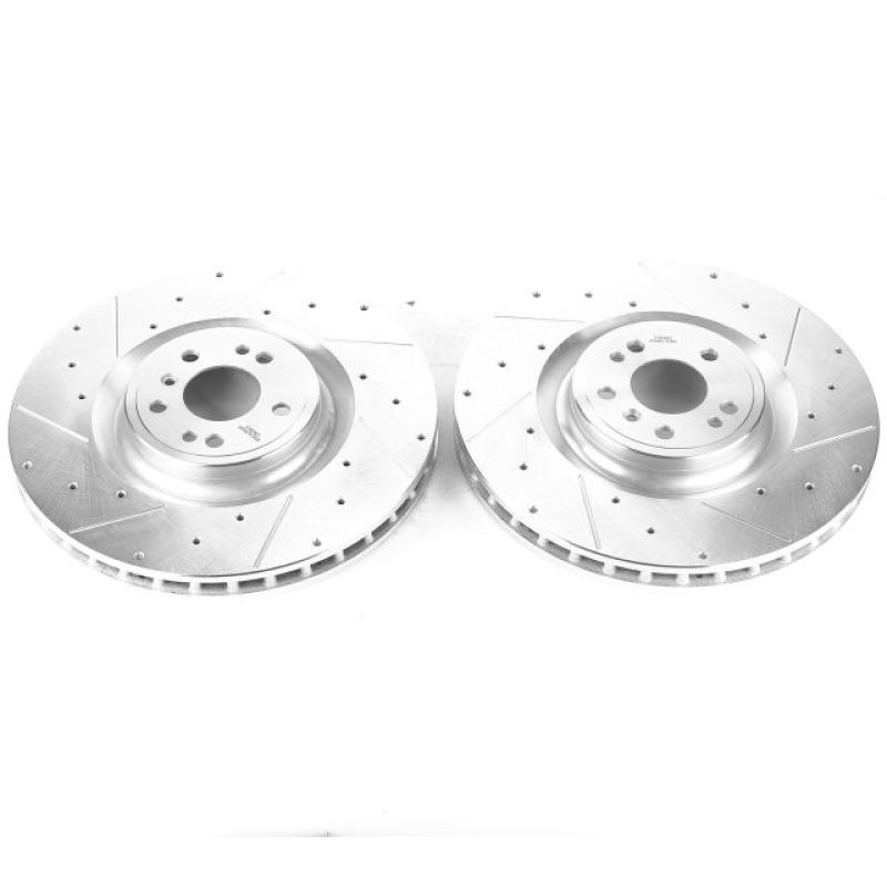 Power Stop 13-16 Mercedes-Benz GL350 Front Evolution Drilled & Slotted Rotors - Pair