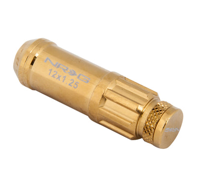 M12 X 1.25 Steel Lug Nut Set - Chrome Gold