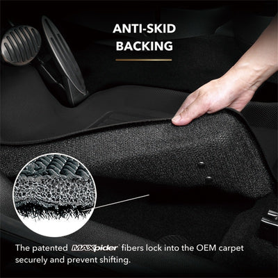 3D MAXpider 2015-2020 Ford Edge Kagu 2nd Row Floormats - Black
