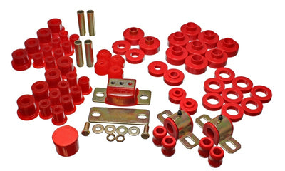 Energy Suspension 76-79 Jeep CJ/CJ7 Red Hyper-Flex Master Bushing Set