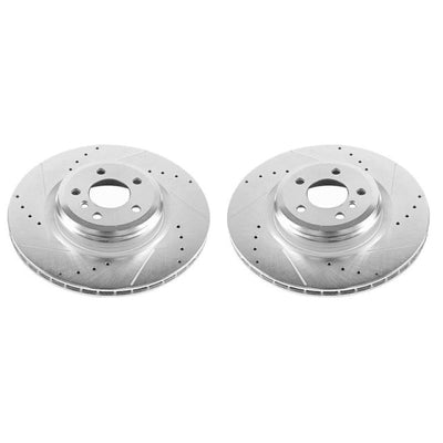 Power Stop 10-15 BMW 550i GT Rear Evolution Drilled & Slotted Rotors - Pair