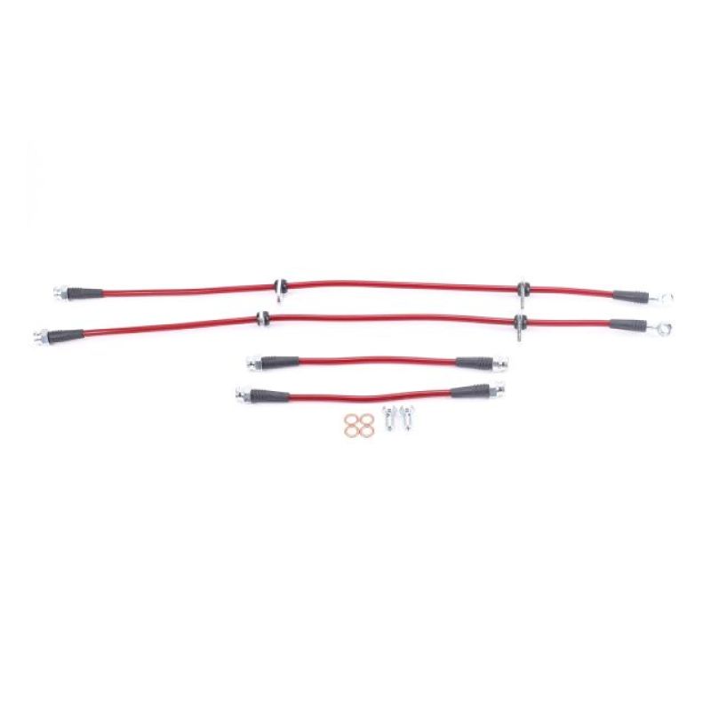 Power Stop 92-95 Honda Civic Front & Rear SS Braided Brake Hose Kit