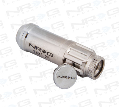 M12 X 1.25 Steel Lug Nut Set - Silver