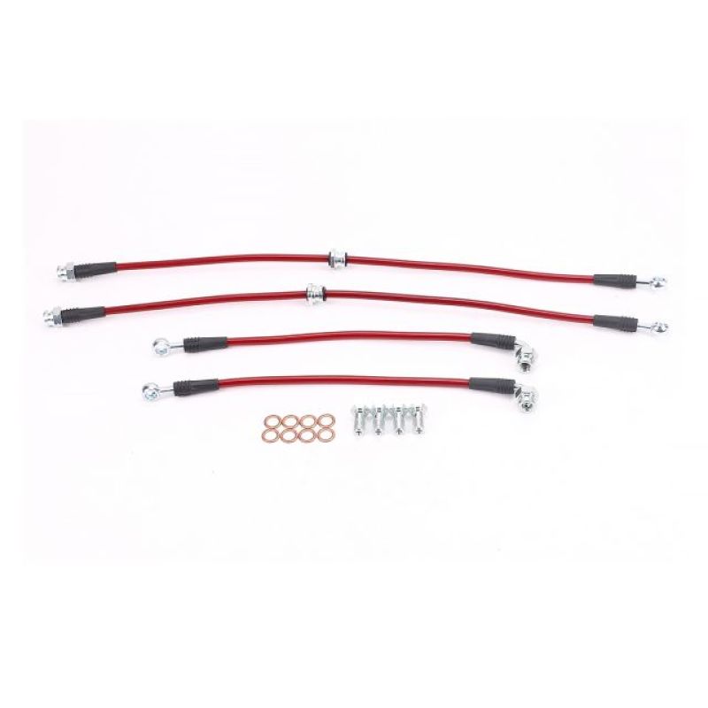 Power Stop 03-06 Mitsubishi Lancer Front & Rear SS Braided Brake Hose Kit