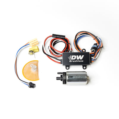 DeatschWerks DW440 440lph Brushless Fuel Pump w/ PWM Controller & Install Kit 99-04 Ford Mustang GT
