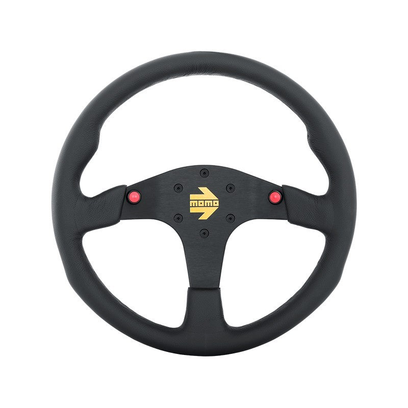 MOD80 - 350mm - Black Leather/Black Spokes
